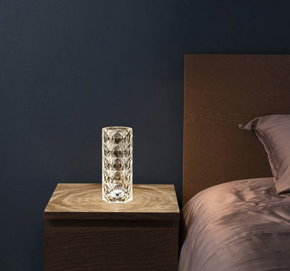 Diamond Night Light Rose Projector Lamp Decor