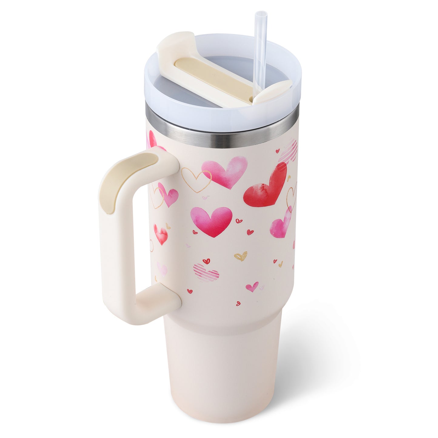 Mug isotherme 40oz avec poignée et paille