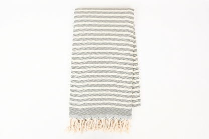 Serviette turque en coton bio – Élégance & douceur artisanale