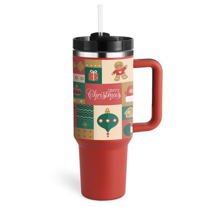 Mug isotherme 40oz avec poignée et paille