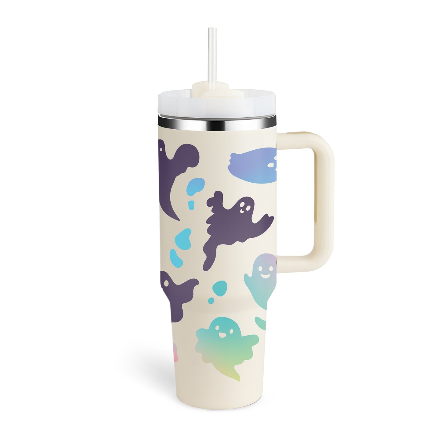 Mug isotherme 40oz avec poignée et paille
