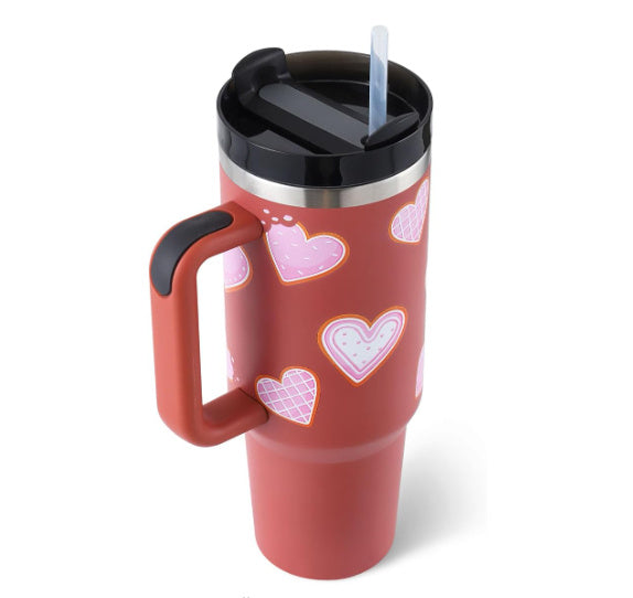 Mug isotherme 40oz avec poignée et paille