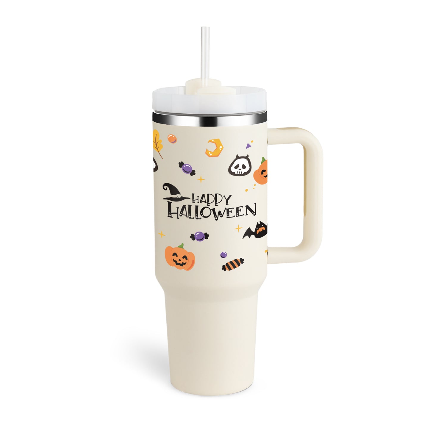 Mug isotherme 40oz avec poignée et paille