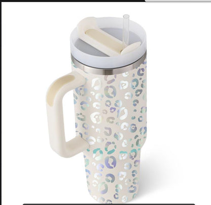 Mug isotherme 40oz avec poignée et paille