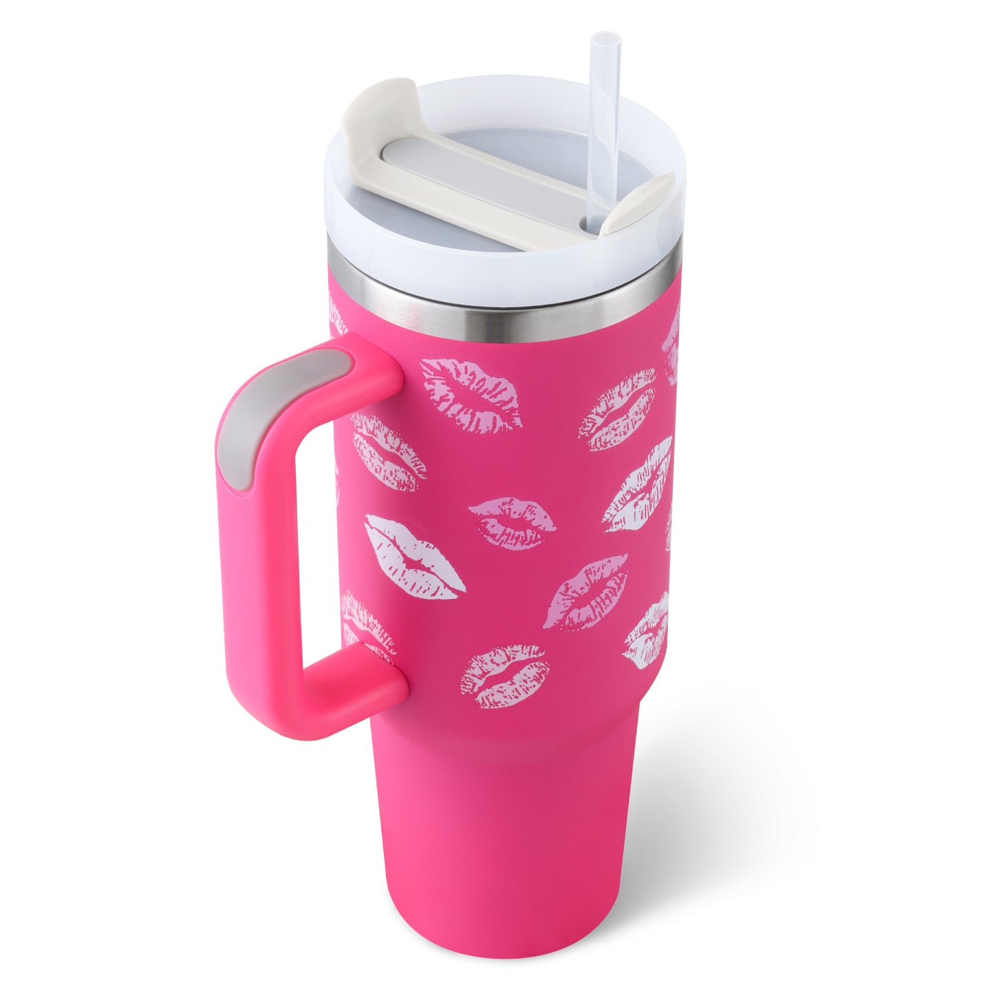 Mug isotherme 40oz avec poignée et paille
