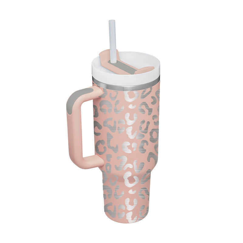 Mug isotherme 40oz avec poignée et paille