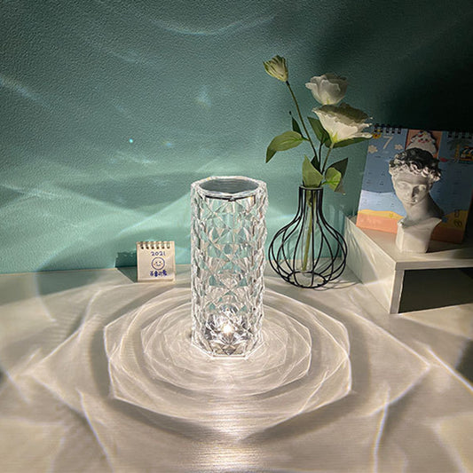 Diamond Night Light Rose Projector Lamp Decor
