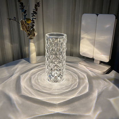 Diamond Night Light Rose Projector Lamp Decor
