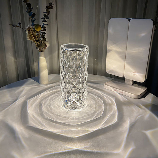 Diamond Night Light Rose Projector Lamp Decor