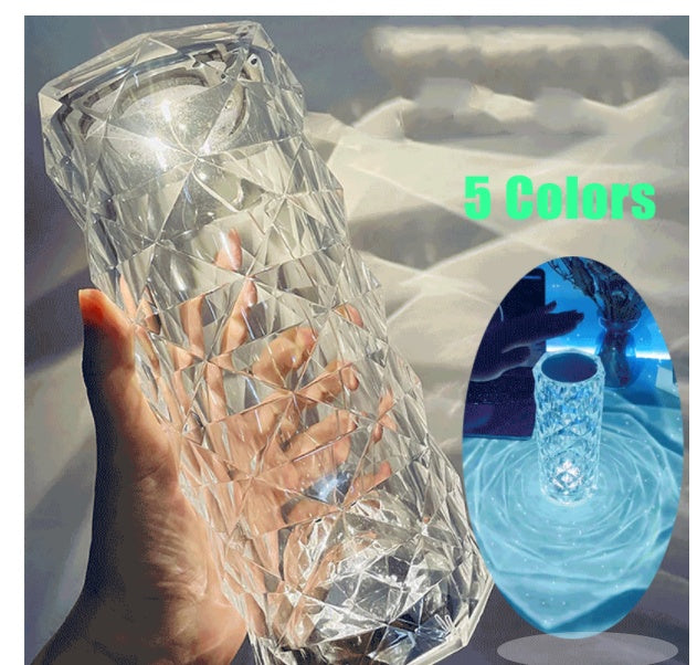 Diamond Night Light Rose Projector Lamp Decor