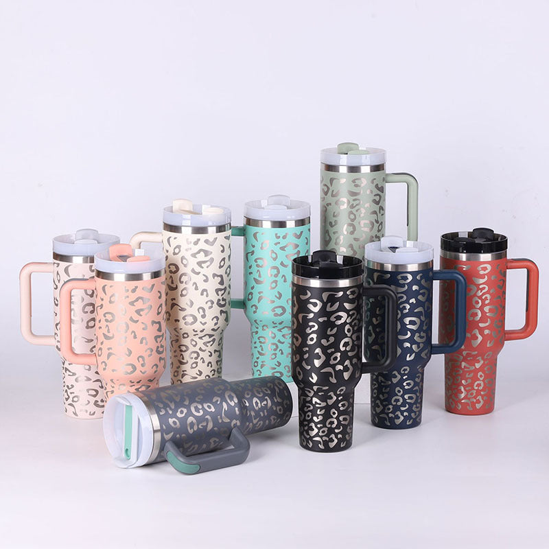 Mug isotherme 40oz avec poignée et paille