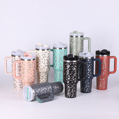 Mug isotherme 40oz avec poignée et paille