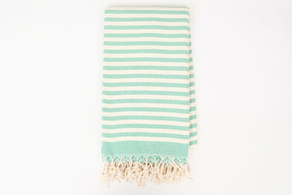 Serviette turque en coton bio – Élégance & douceur artisanale