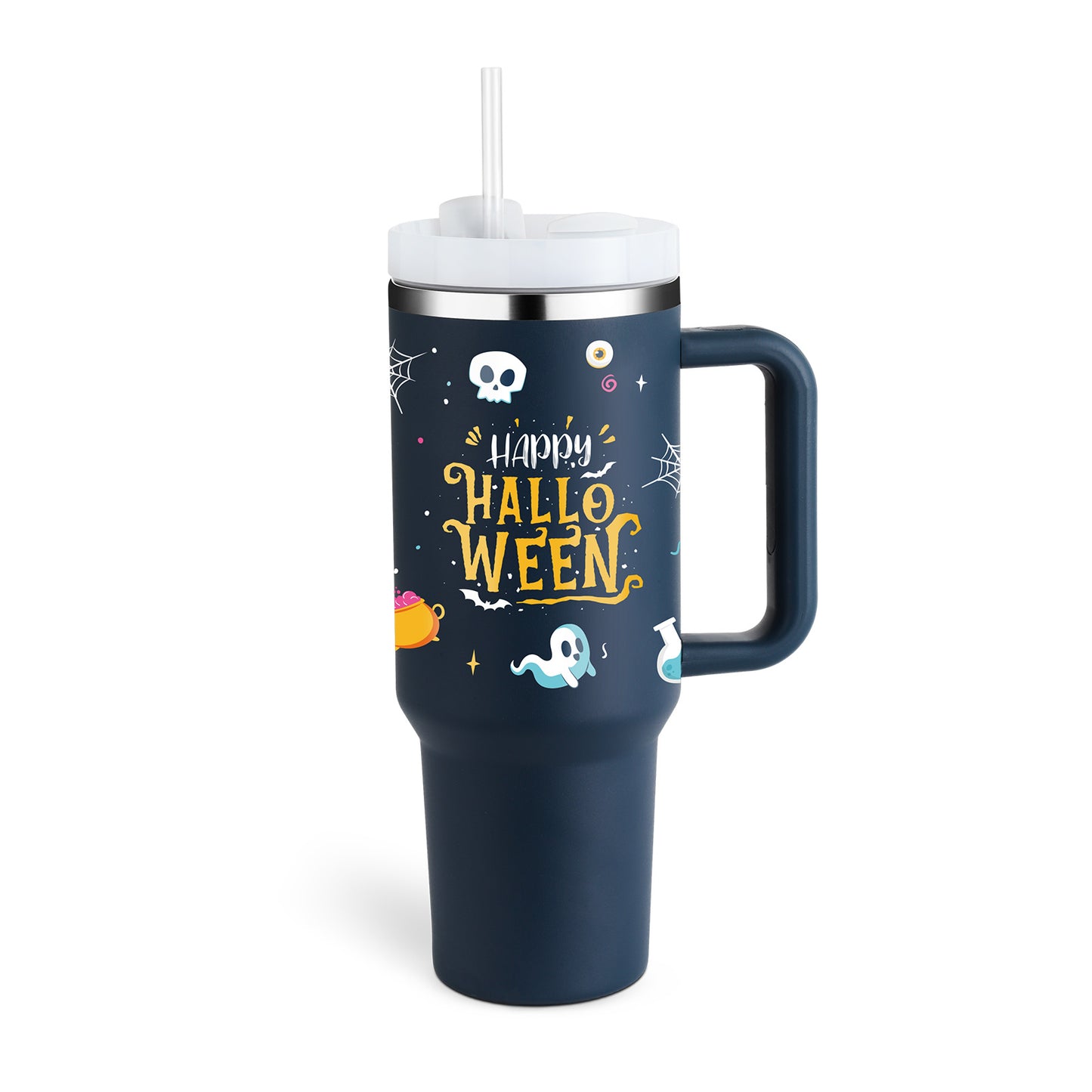 Mug isotherme 40oz avec poignée et paille
